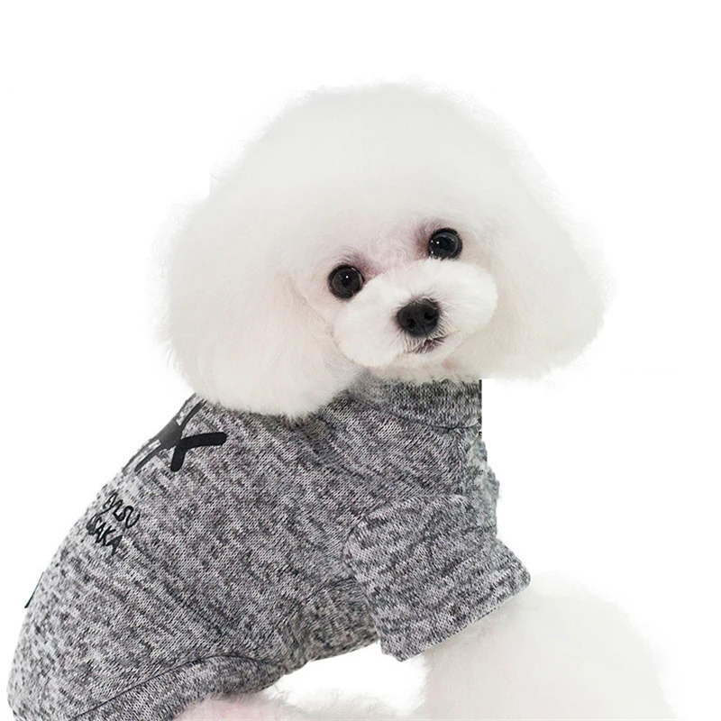 Ropa de algodón con estampado de hueso de pescado para mascotas, abrigo con capucha para perros y gatos pequeños, Yorkies, Chihuahua, ropa para mascotas - imagen 4