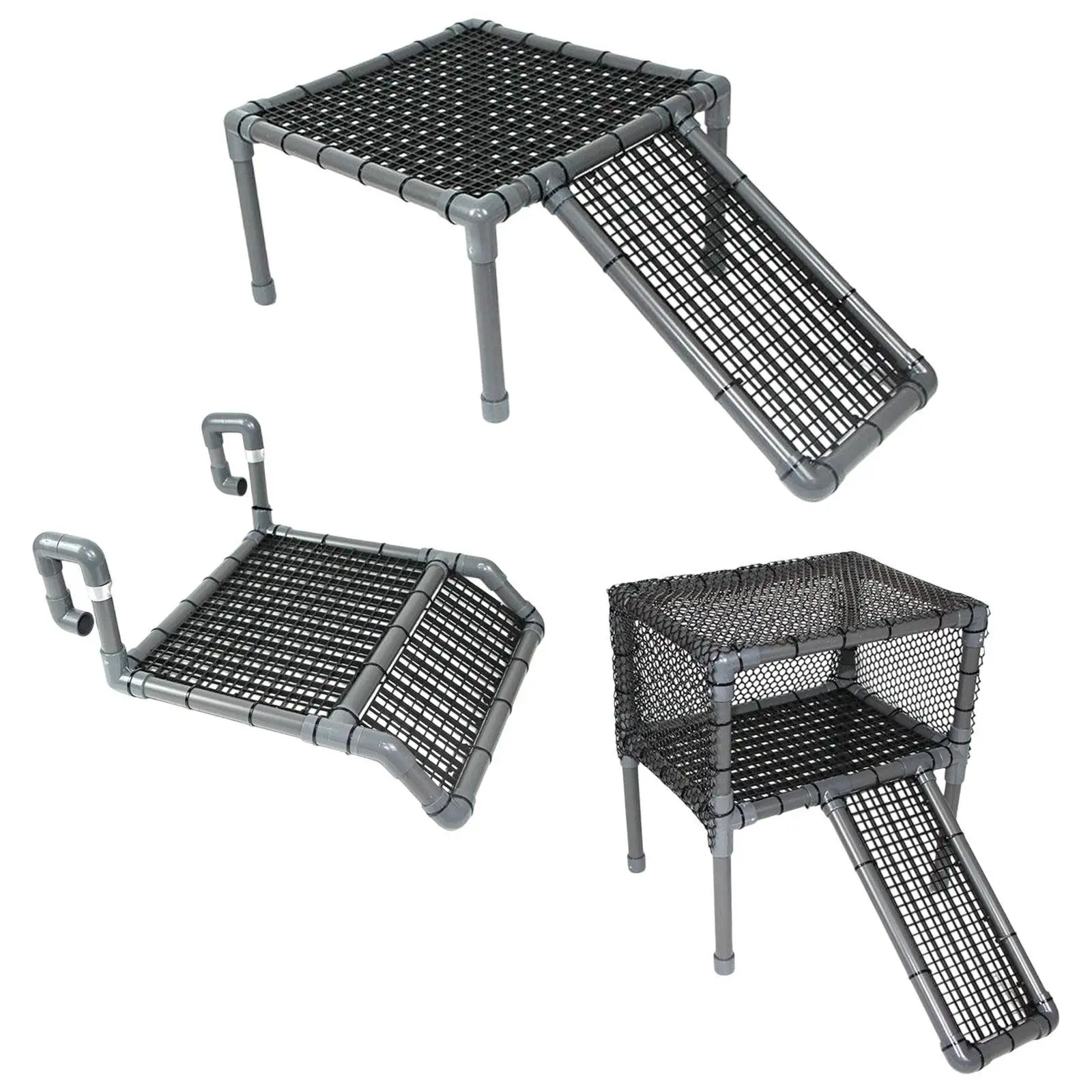 Plataforma para tomar el sol de tortuga, escalera para tanque de reptiles, estante de escalada, rampa para tortugas, Newts, anfibios, dragón barbudo