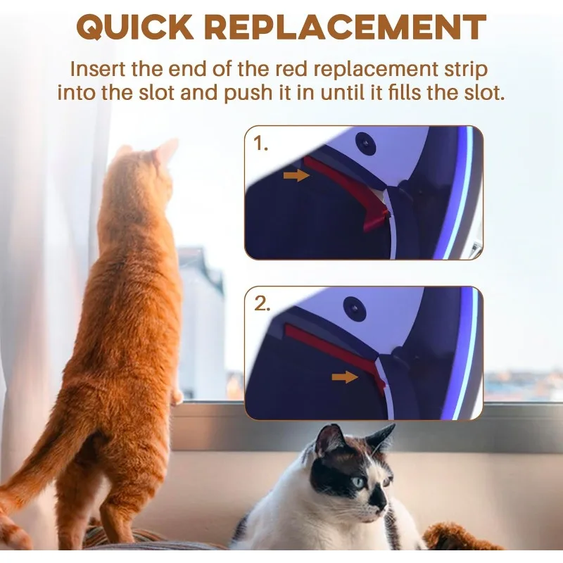 Paquete de 6 espumas rojas para caja de arena para mascotas Els, piezas de repuesto, material EVA cortado con precisión, evita que la arena para gatos de derrame - imagen 3