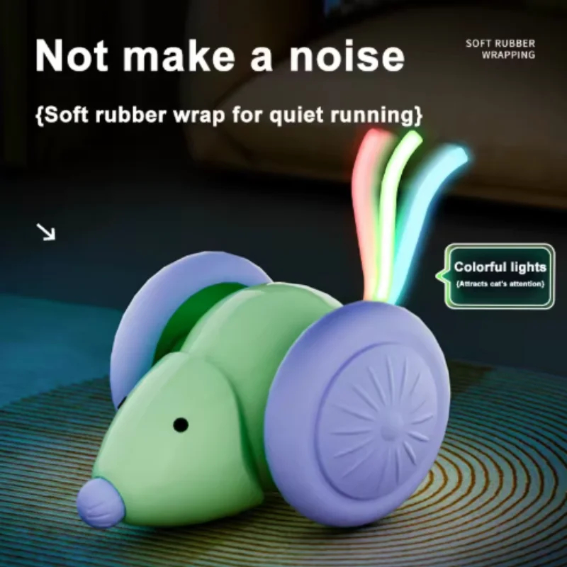 Juguete interactivo para gatos: ratón eléctrico recargable perfecto