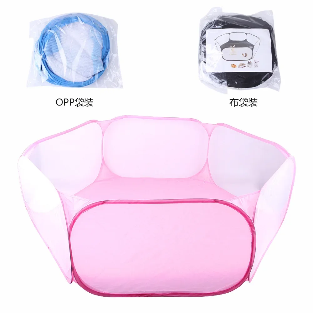 Valla hexagonal plegable para mascotas, tienda de campaña para conejos, jaula para hámster, conejillo de indias, hurón, accesorios - imagen 3