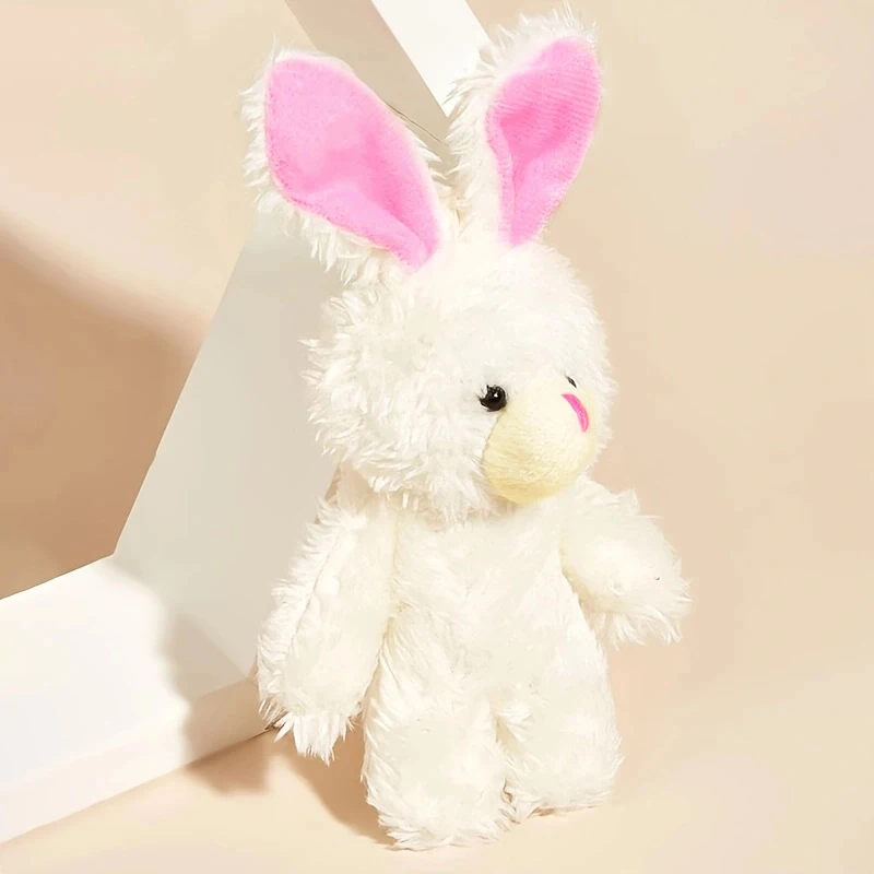 Juguete de peluche con forma de conejo para mascotas, juguete de simulación para rechinar los dientes, limpieza interactiva, suministros para mascotas, limpieza de dientes, juguete para masticar para perros