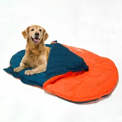 Saco de dormir térmico impermeable para perros pequeños – Azul, portable y plegable