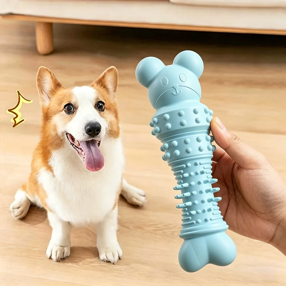 Juguete de masticar oso para gatos y perros – Resistente e interactivo - imagen 3