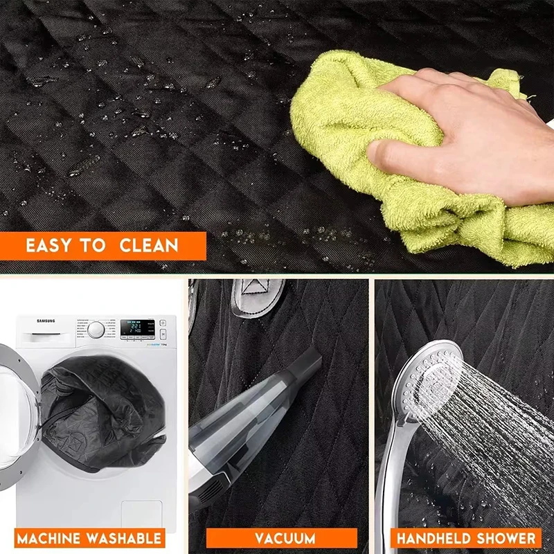 Protector asiento trasero coche para perro – Funda impermeable y antitela - imagen 4