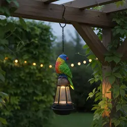 Lámpara solar colgante para aves – Iluminación exterior impermeable