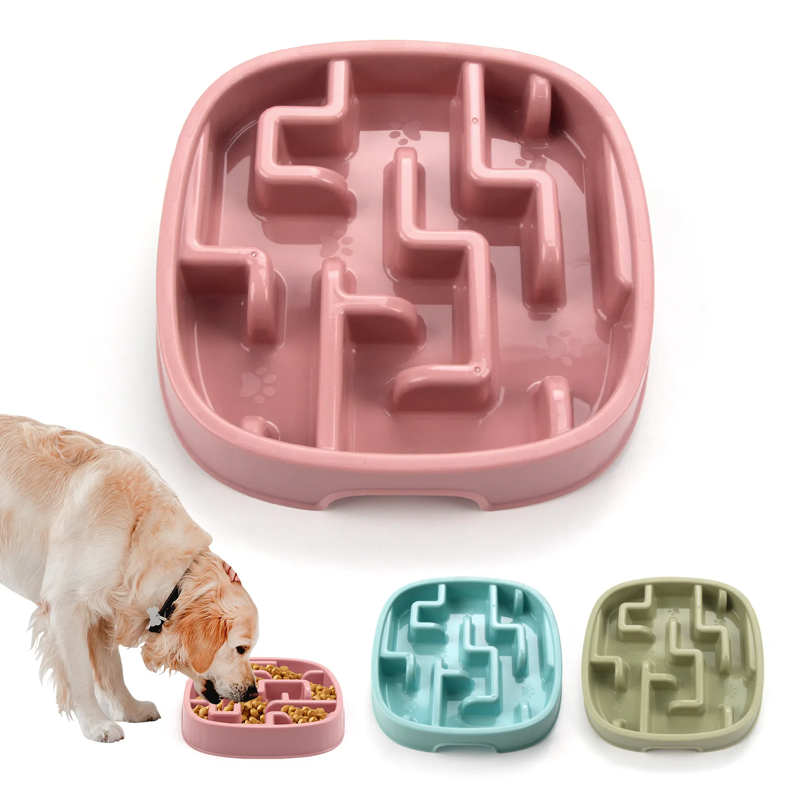 Comedero lento antideslizante para perros y gatos – Evita comer rápido - imagen 4
