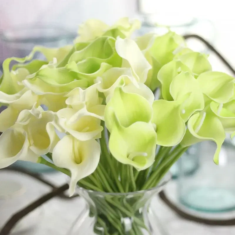 Ramos de flores de lirio de Cala de PU, decoración del hogar de otoño, plantas artificiales, flores artificiales, decoración de boda - imagen 2