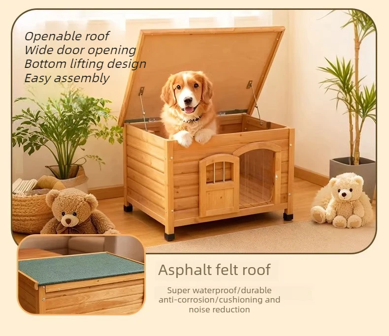 Techo abierto de la casa para mascotas