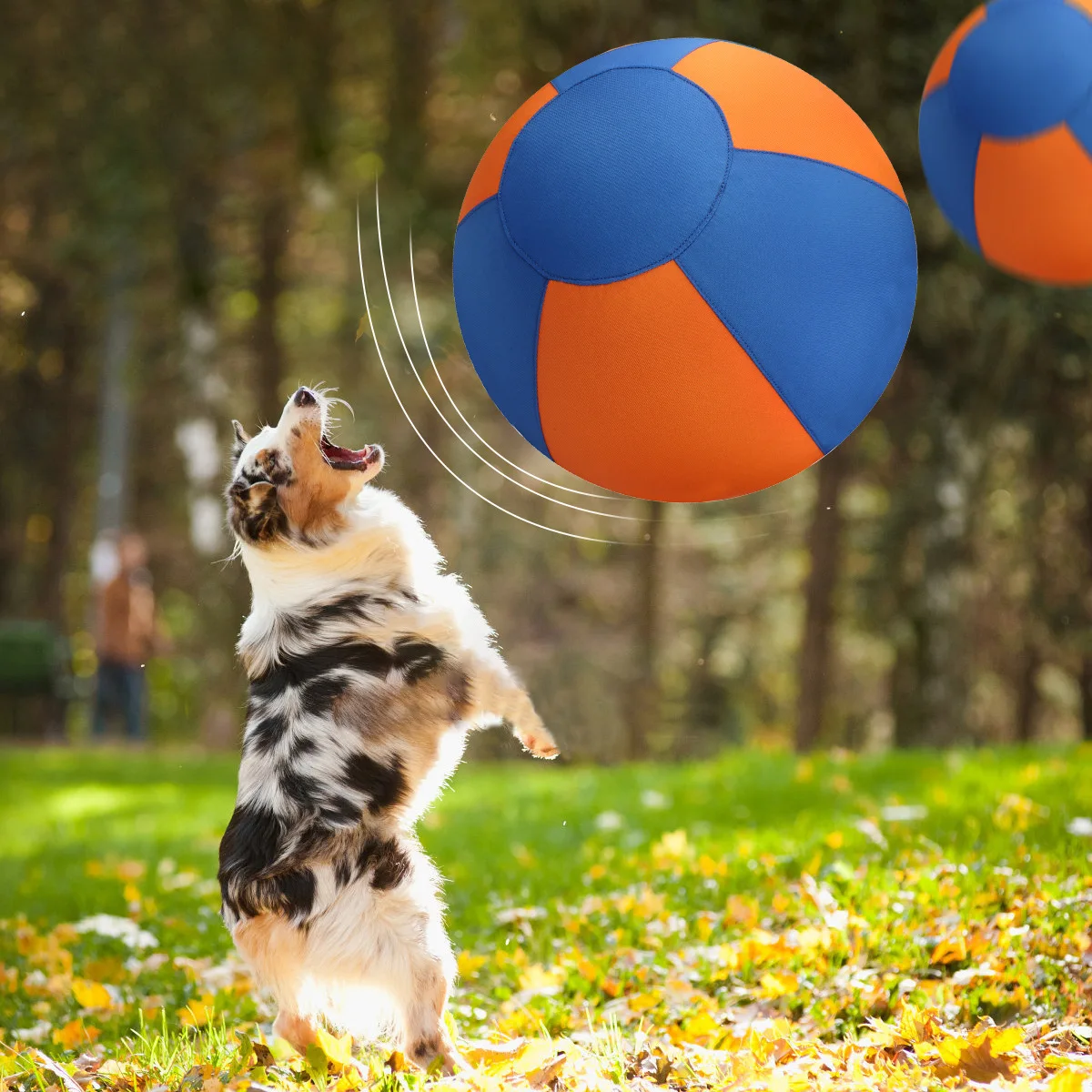 Pelota de rugido de 17 pulgadas para perros, pelota de entrenamiento inflable para perros, juguetes de doble capa, pelota grande resistente para perros para razas de pastor - imagen 4