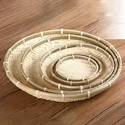 Cesta de mimbre artesanal para gatos y perros – Almacenamiento bohemio