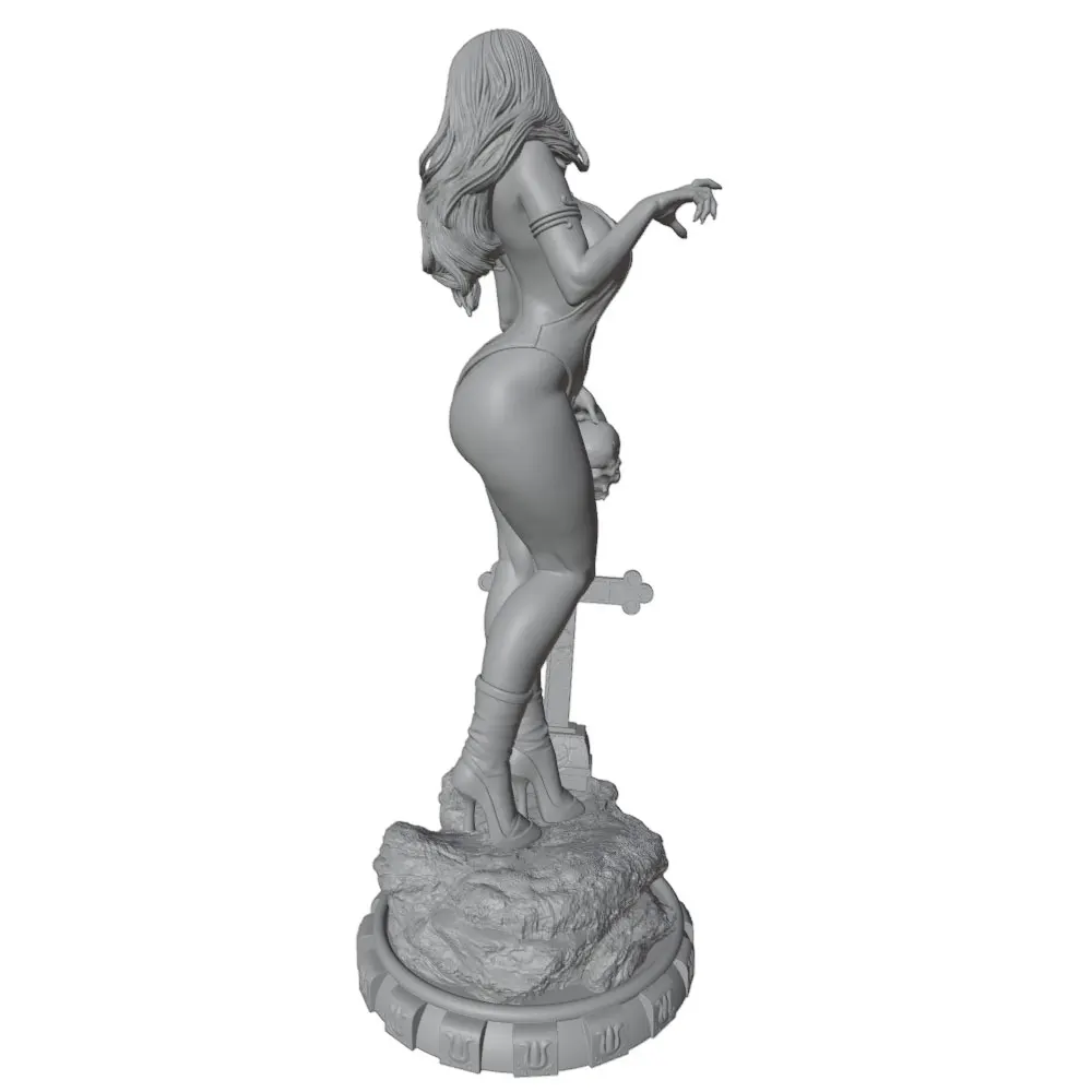 Figura anime GK 3D sin montar ni pintar – Miniatura decorativa 1/24 - imagen 4