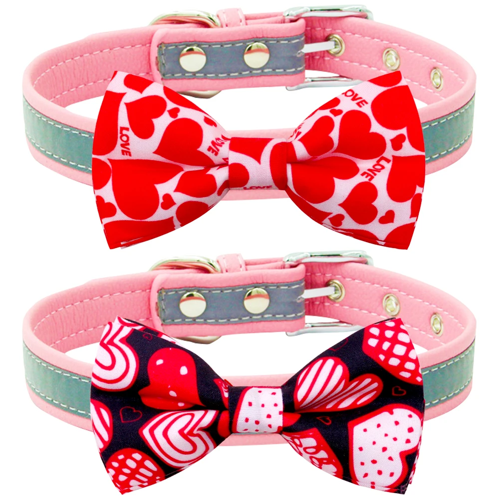 Lazo de UDS extraíble para perro, accesorios para el cuidado de mascotas, 50 perro y amor, para el Día de San Valentín - imagen 5