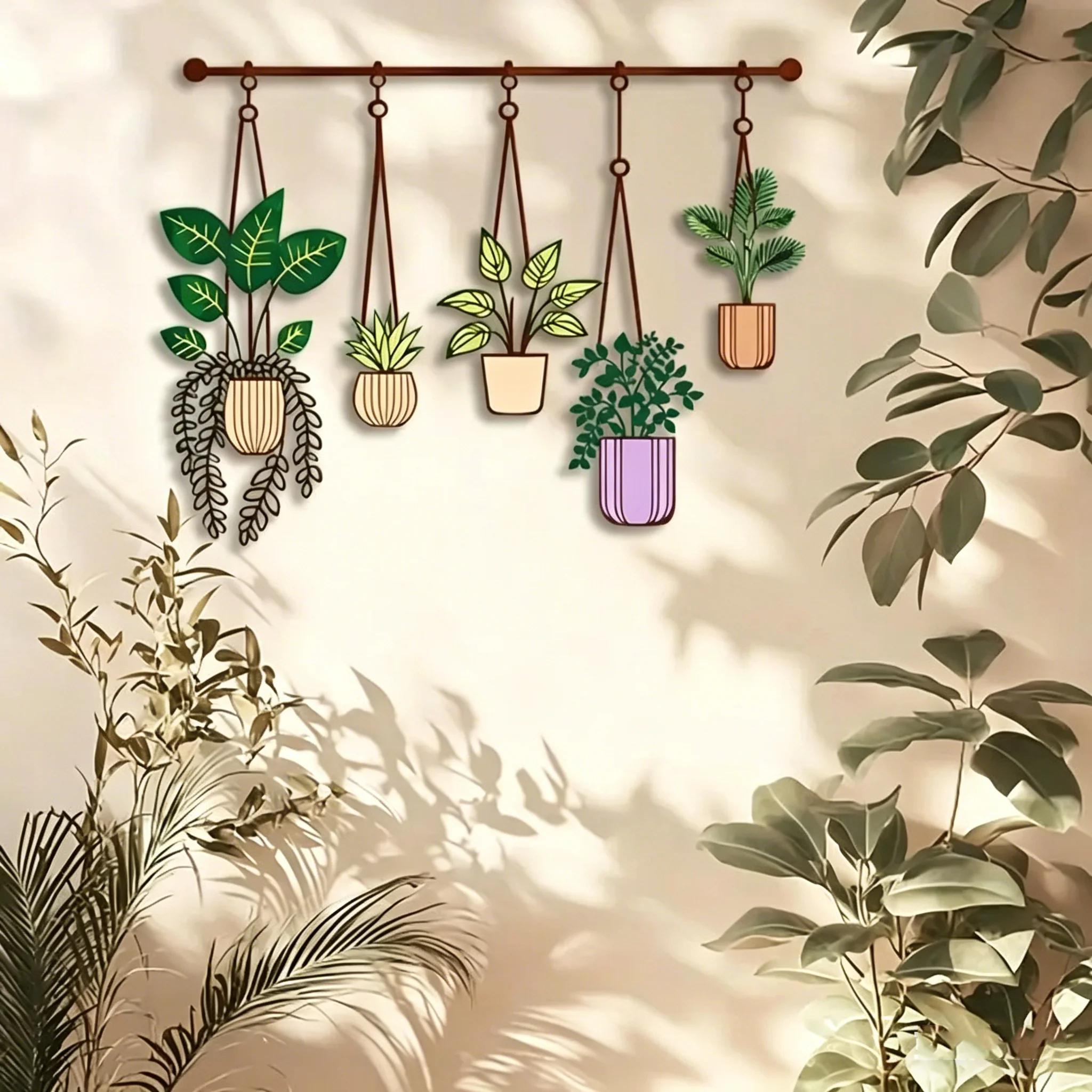 Decoración de Pared Metálica Creativa - Arte Colgante de Hierro 3D - imagen 4