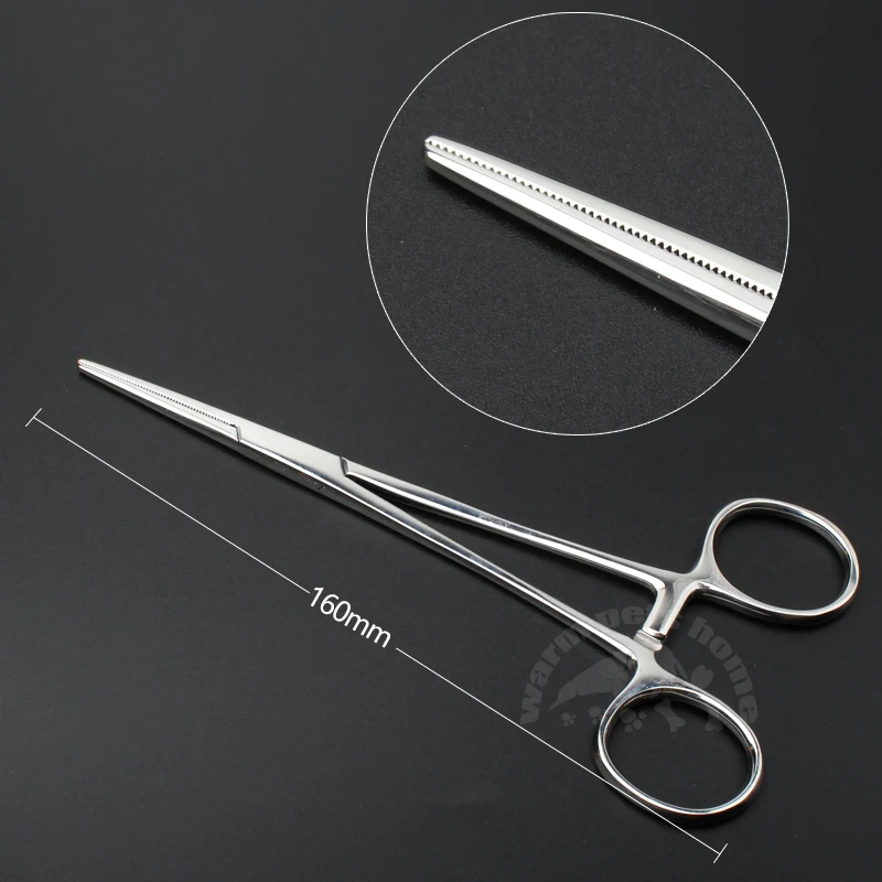 Hemostatic Forceps Medical Surgical Vascular Forcep Straight Elbow Clamp Head Veterinary Surgical Instruments - imagen 3
