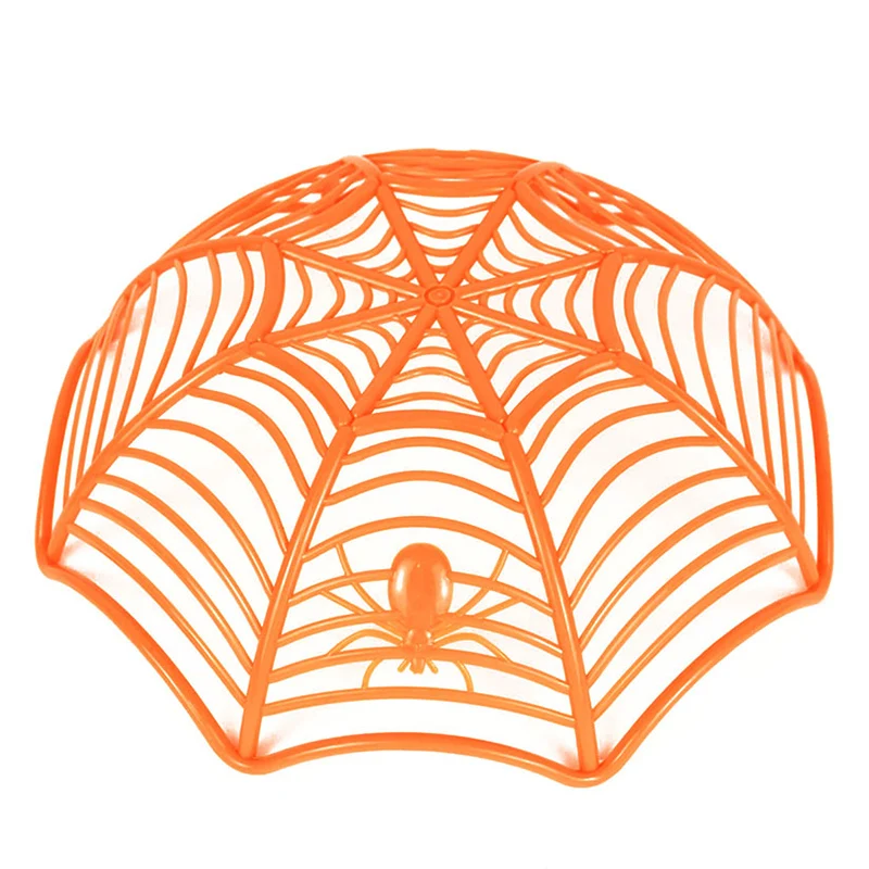 Cesta de dulces con forma de telaraña para Halloween, cuenco de frutas para dulces, suministros de truco o trato, decoración de Halloween - imagen 5
