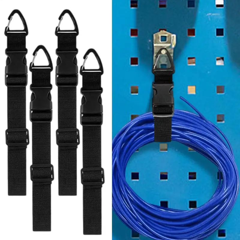 Almacenamiento de cables de extensión, correas de almacenamiento resistentes, paquete de 5 dispositivos surtidos de alta resistencia para organización de cuerdas de manguera de Cable en garaje - imagen 3