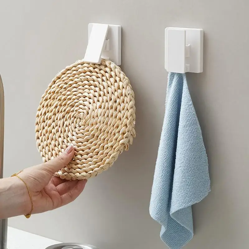 Clips adhesivos para colgar pasta de dientes, sujetadores multifunción, soporte para póster, limpiador Facial - imagen 4