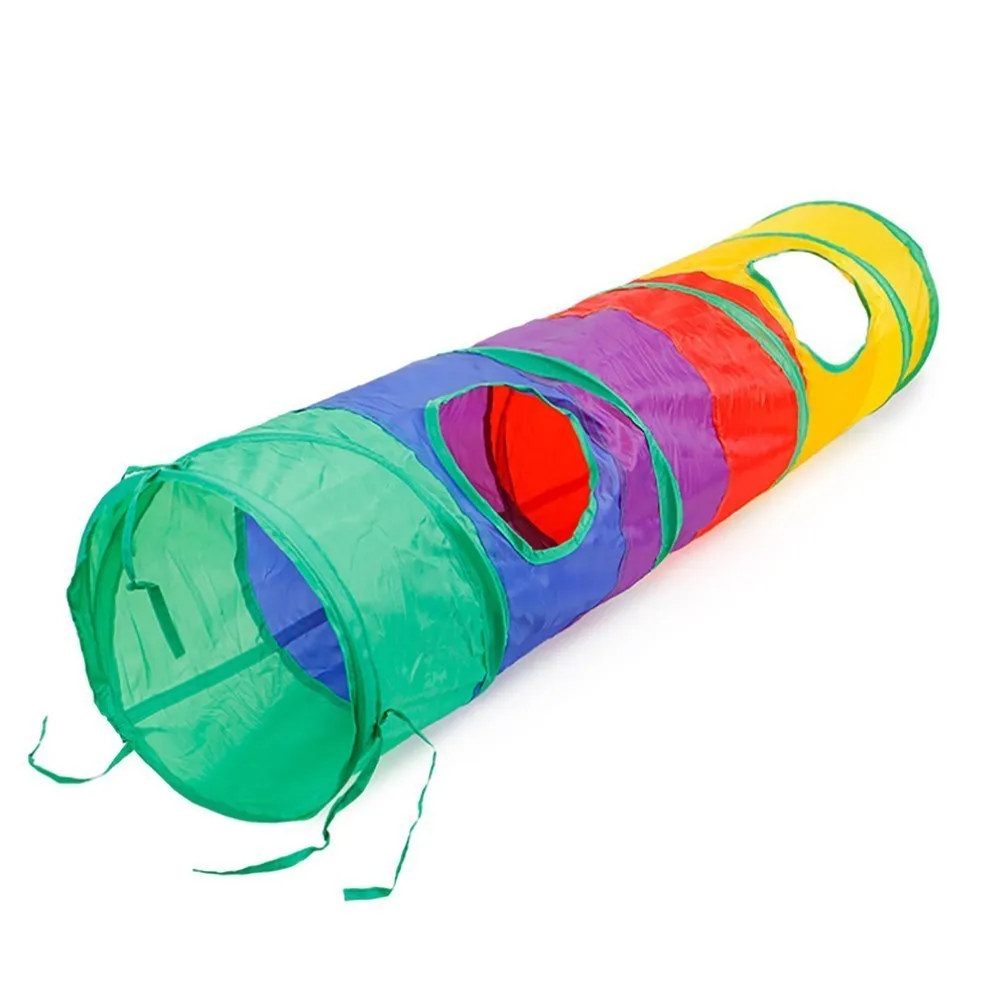 VZZ-túnel plegable para gatos, tubo para mascotas, juguete de juego para interiores y exteriores, juguetes para cachorros, rompecabezas, ejercicio, entrenamiento oculto - imagen 4