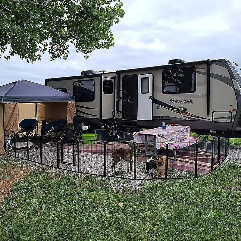 Corral resistente para perros con estacas – Uso interior exterior - imagen 4
