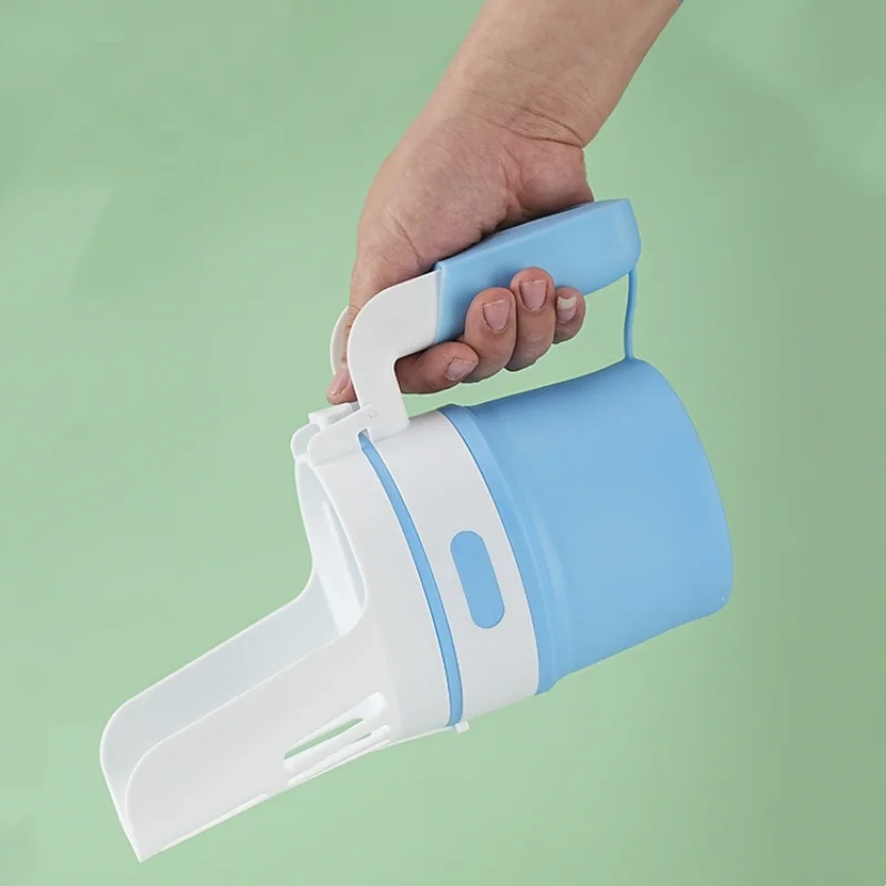 Productos de limpieza desmontables, pala de arena para gatos multifuncional, viene con basura, pala para excrementos de gato con deflector, 1 ud. - imagen 2