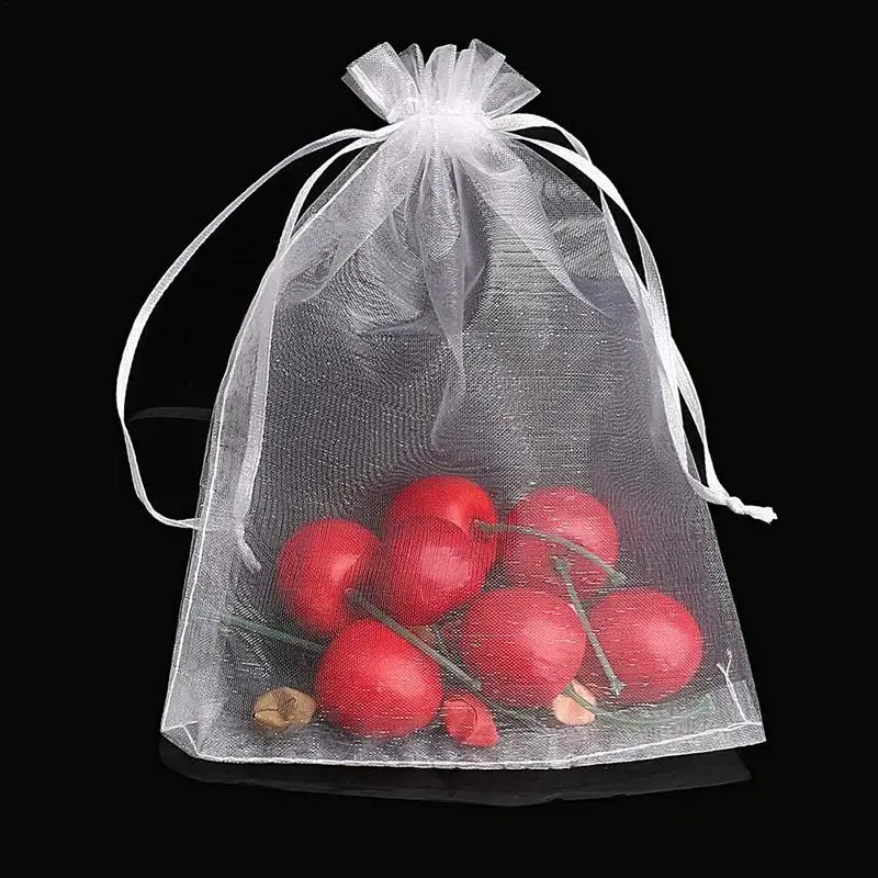 Bolsas de frutas para árboles frutales, bolsas de red reutilizables, bolsa de malla para jardín, bolsas de frutas de malla para protección contra avispas, aves, cereza - imagen 5