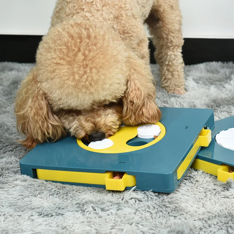 Puzle de Juguete para perro, alimentador lento, interactivo, aumenta el CI del cachorro, dispensador de comida, comer lentamente, cuenco antideslizante, juego de entrenamiento para mascotas, gatos y perros - imagen 5