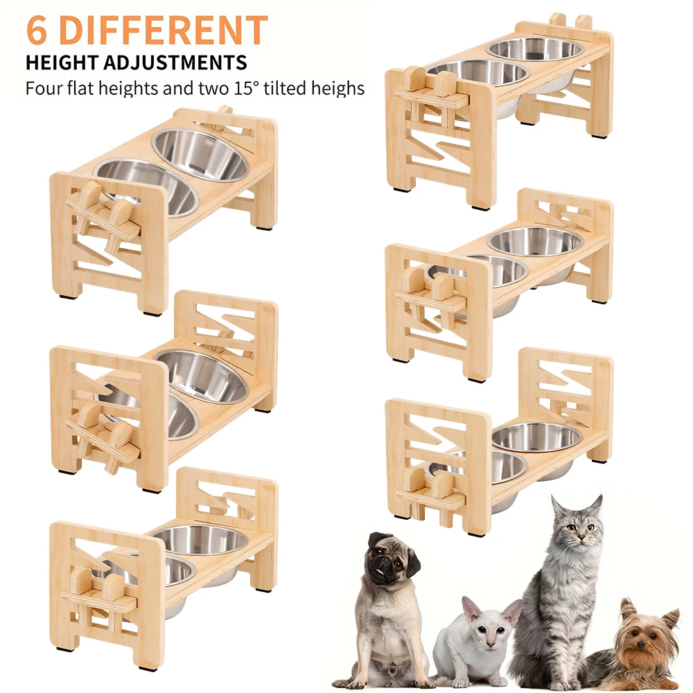 Comedero elevado para gato y perro – Antiderrames y antideslizante - imagen 4