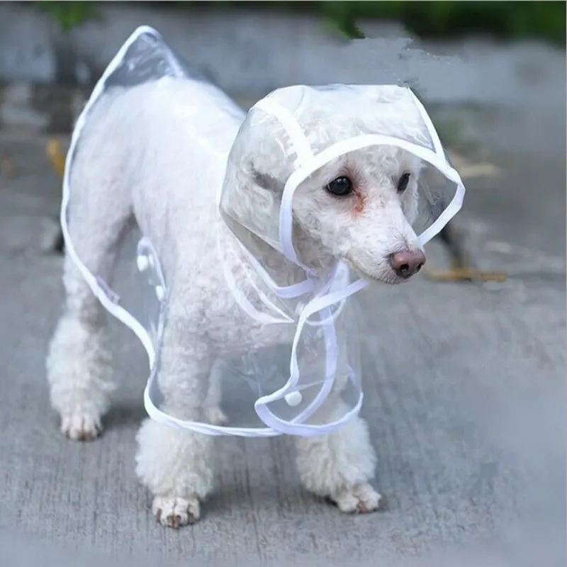 Pet Dog Raincoat Clothes Puppy Transparent  Rain Slicker Waterproof Dogs Jumpsuit Pet Clothing for Small Large dogs XS-7XL - imagen 4