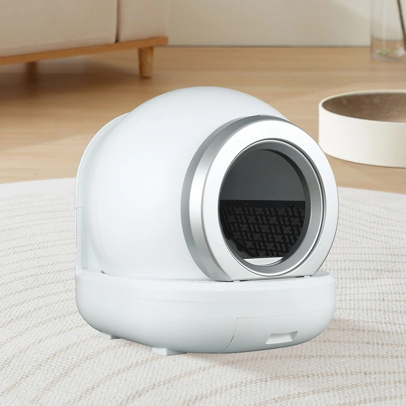 Caja de arena automática para gatos, caja de arena para gatos autolimpiante inteligente, inodoro cerrado para mascotas, caja de arena para gatos de gran capacidad con Control por aplicación - imagen 4