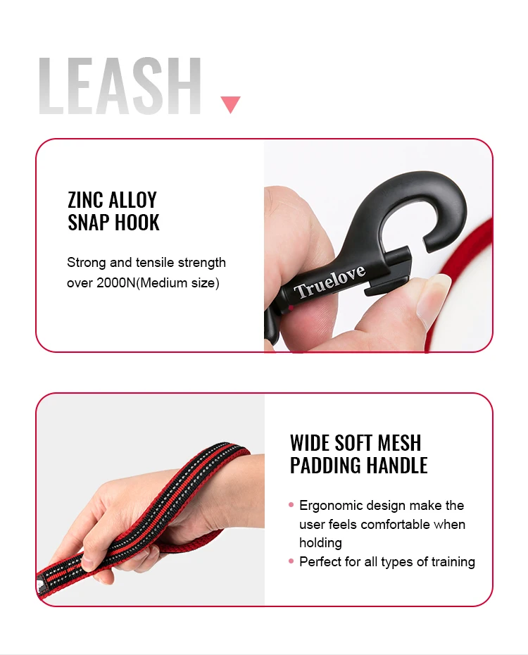 Truelove, productos más vendidos en Stock, arnés para perro ajustable reflectante sin tirones, arnés de malla transpirable para mascotas, conjunto de Collar con correa - imagen 4