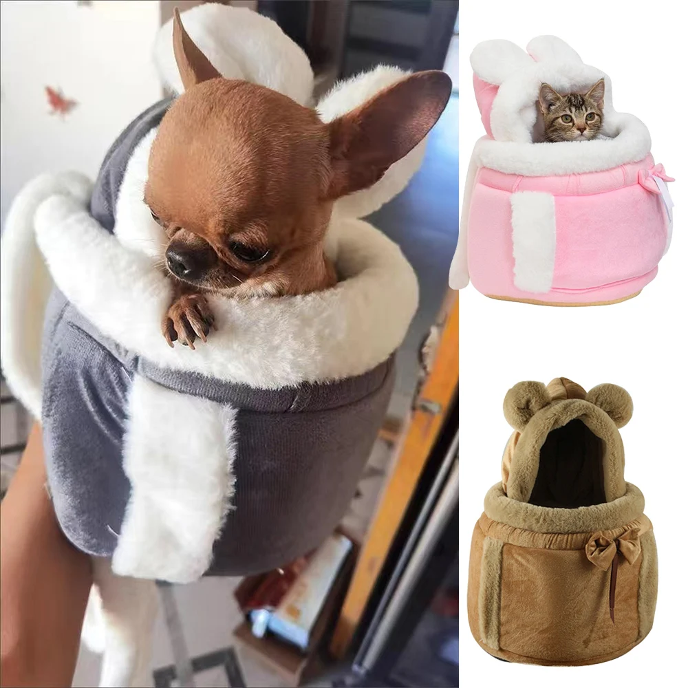Mochila transportadora cálida para perro pequeño