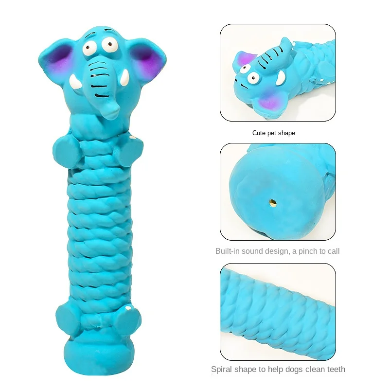 Juguete para perros con sonido de látex, dientes bonitos, látex resistente al desgaste, adecuado para perros pequeños y medianos - imagen 3
