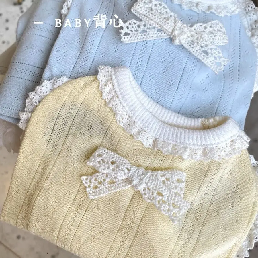 Chaleco con lazo para mascotas, ropa fina de algodón puro para perros y gatos, anticaída de pelo, ropa para cachorros, chaleco para perros - imagen 3