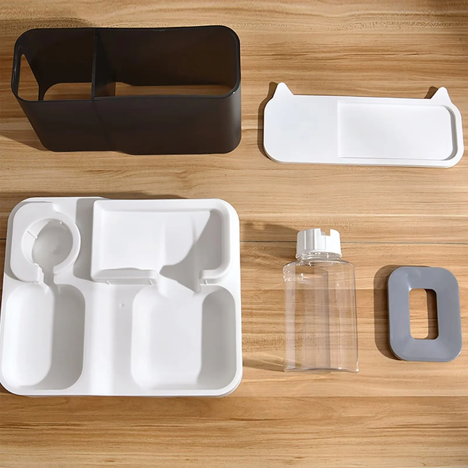 Alimentador 2 en 1 para mascotas, tazón dispensador de agua y comida, botella automática para perros y gatos, suministros de autoalimentación para mascotas, separación en seco y húmedo de gran capacidad - imagen 4