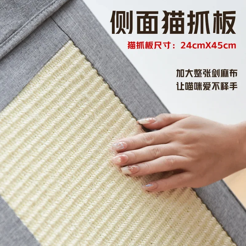 Nido para gatos de tres capas cálido en invierno, extraíble y lavable, totalmente cerrado y fácil de limpiar, nido para gatos grande plegable para las cuatro estaciones - imagen 3