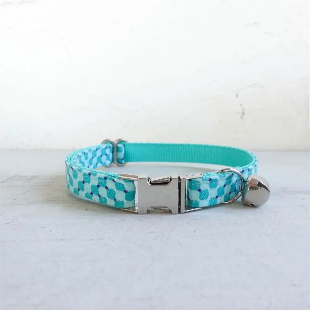 Collar de gato personalizado con grabado gratuito, correa para mascotas a juego, hebilla de Metal de contactos personalizados, Collar para mascotas pequeñas para piscina - imagen 2