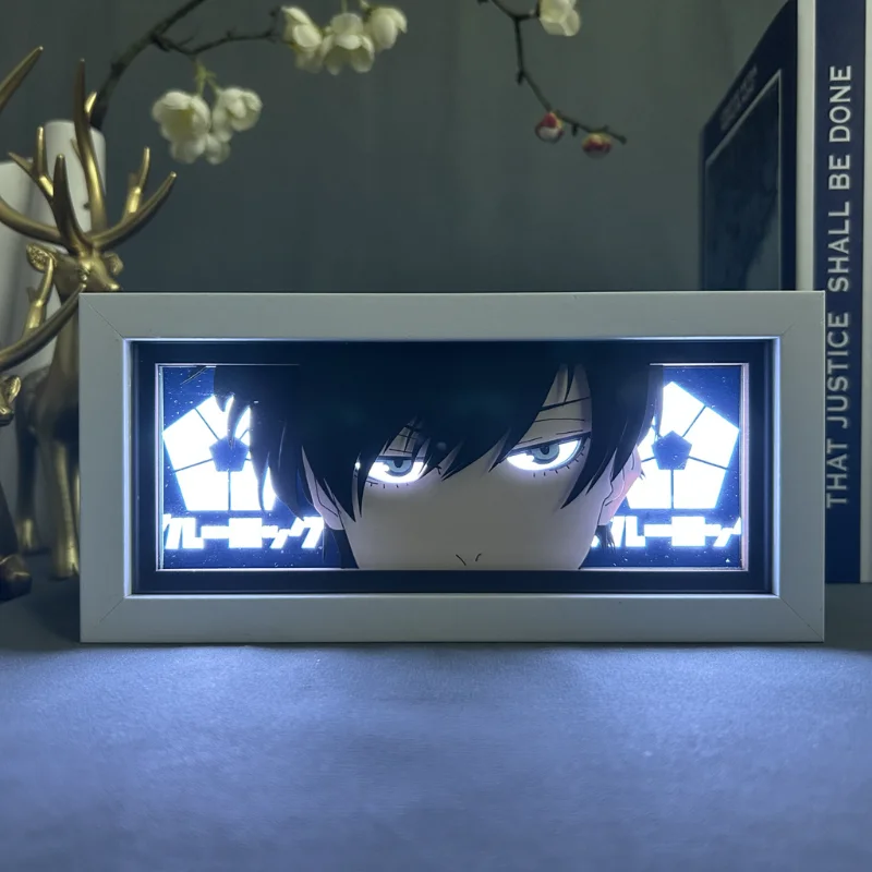 Lámpara LED con Caja de Luz - Figura Yoichi Isagi para gatos - imagen 4