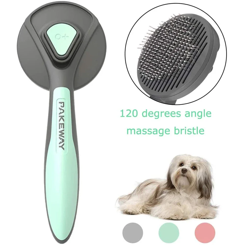 Cepillo removedor de pelo para perros y gatos, aguja para cortar el pelo, suministros de autolimpieza, accesorios - imagen 5