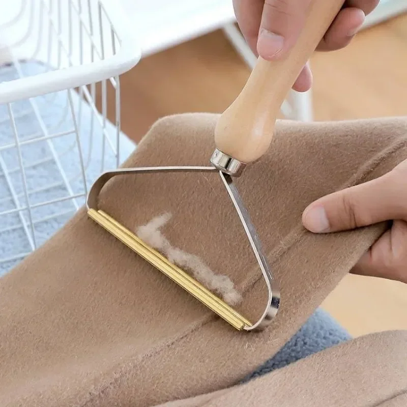 Cepillo para perros, removedor de pelo para mascotas, mango de madera, cepillo para perros, cepillo de doble cara para perros, raspador de pelo, eliminación de bolas de lana, accesorios para mascotas - imagen 4