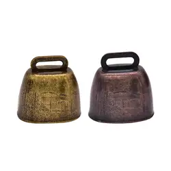 Campana decorativa vintage para perros - accesorio metalico pequeno