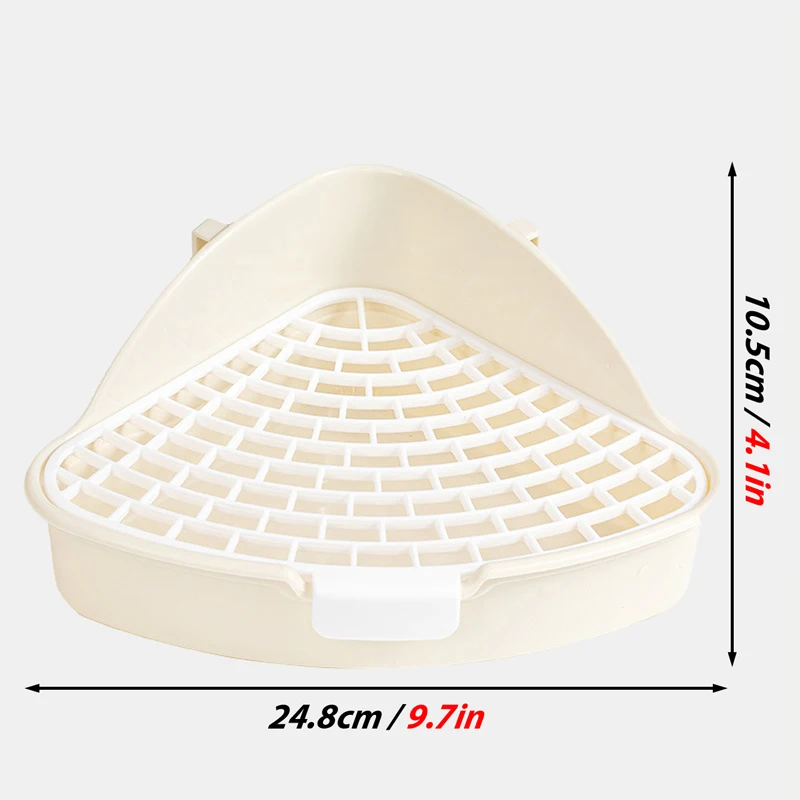 Conejo, orinal, entrenador de animales, conejitos, esquina, caja de inodoro para hurón, hámster, dragón, gato, conejillo de indias, suministros para cerdos holandeses - imagen 2