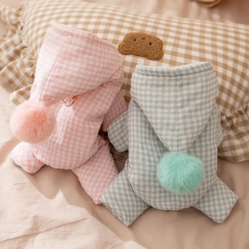 Mono de invierno con capucha para perros pequeños y medianos