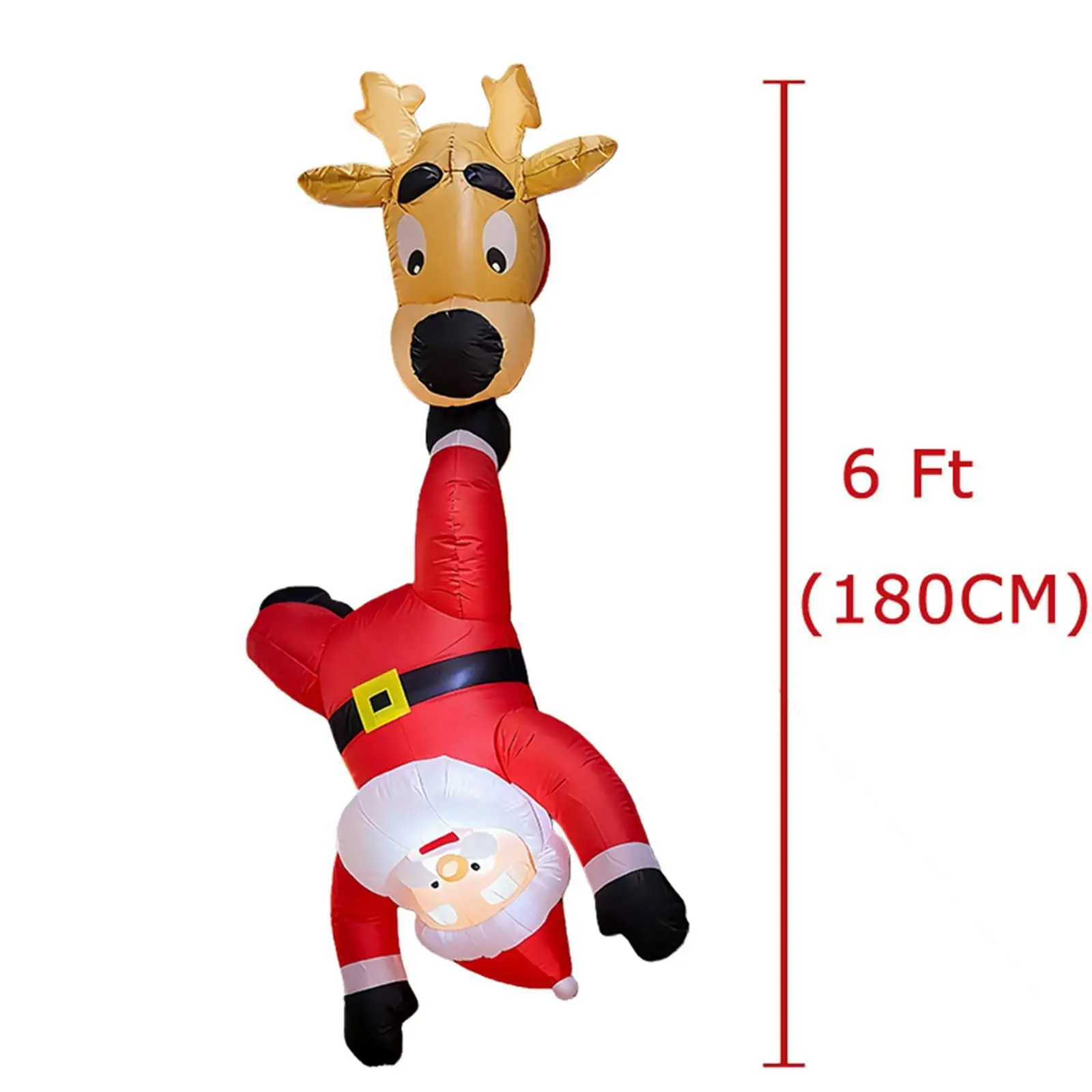 Christmas Inflatable Reindeer Santa Novelty Lightweight Gift Xmas Decoration Christmas Inflatable Reindeer Santa Novelty Lightweight Gift Xmas Decoration