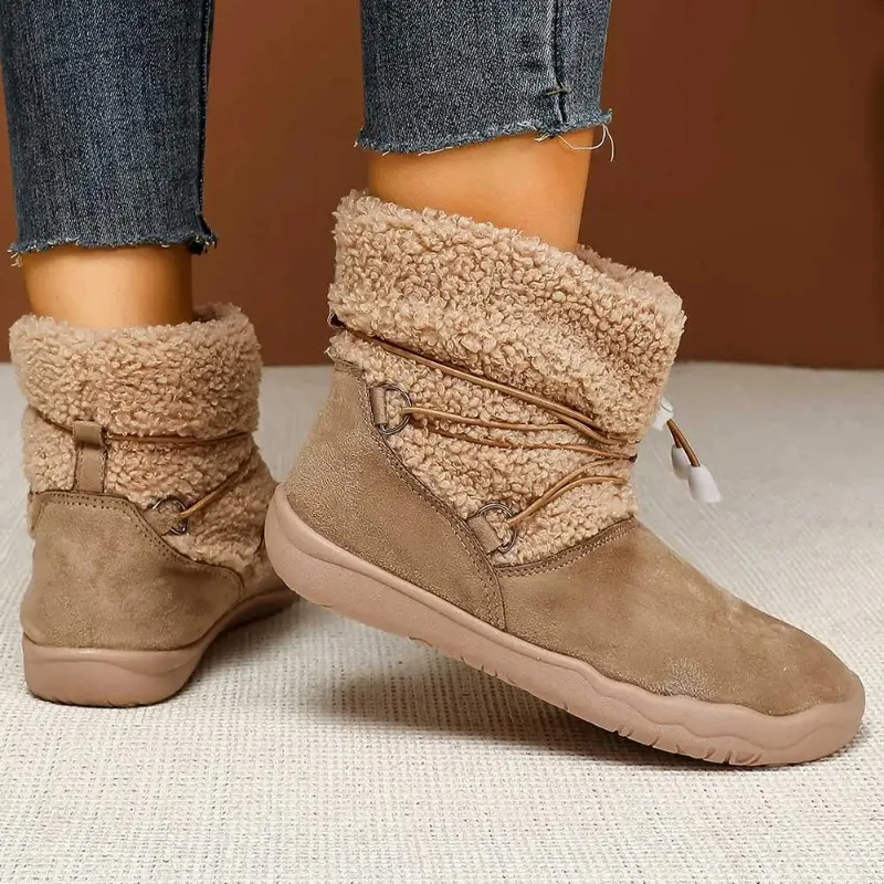 Botas de nieve para mujer - moda otoño-invierno con forro cálido - imagen 3