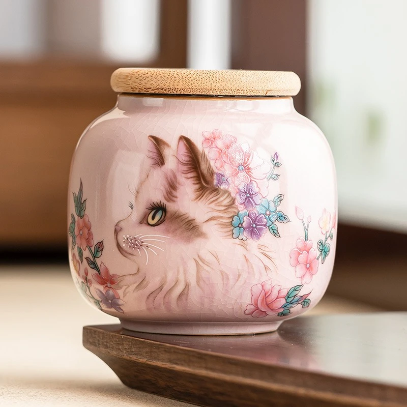 Urna de cerámica para mascotas, Mini memoria para perros y gatos, urna para cenizas funerarias, conejo, gatos, cachorros, mascotas, artículos conmemorativos, accesorios, suministros de productos para perros - imagen 4