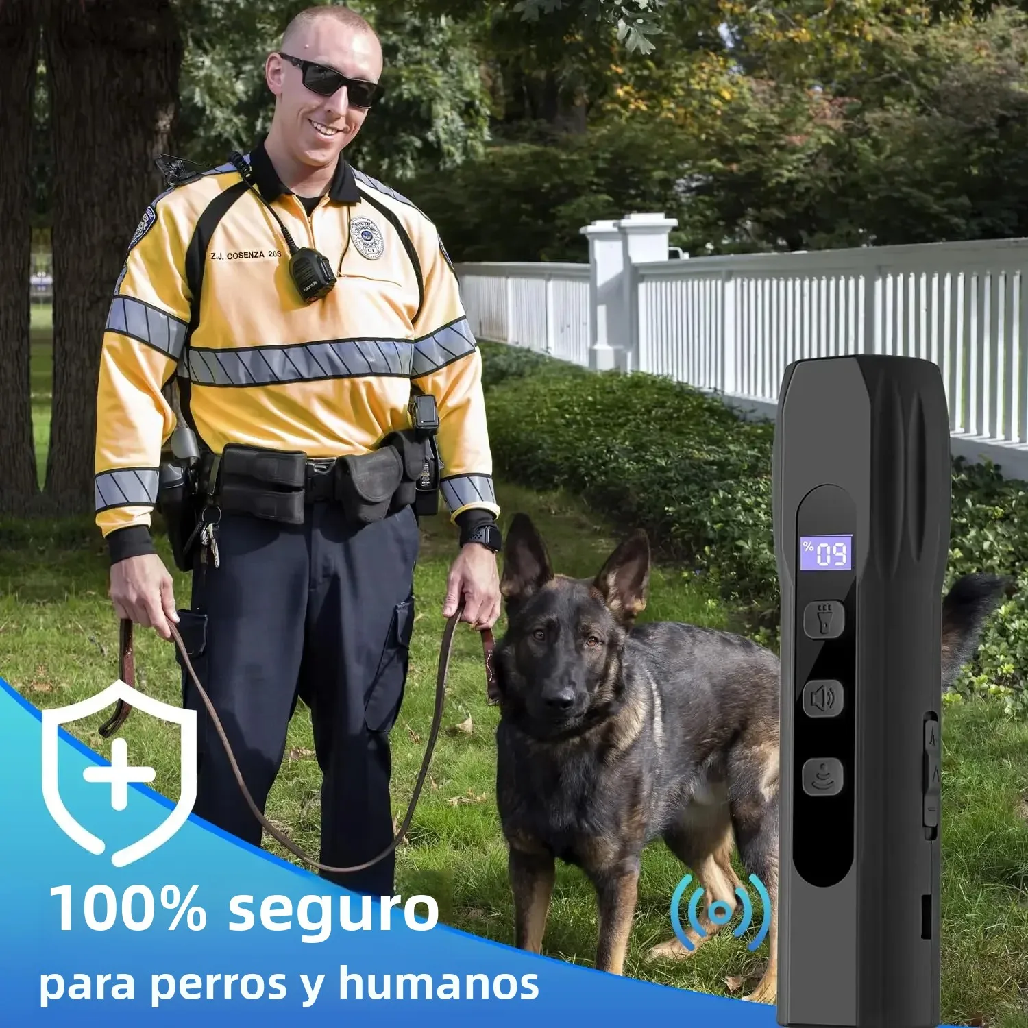 Dispositivo ultrasónico disuasorio de corteza de perro, dispositivos antiladridos para entrenamiento y comportamiento de perros, ayuda para dejar de ladrar y corregir el comportamiento defectuoso - imagen 4