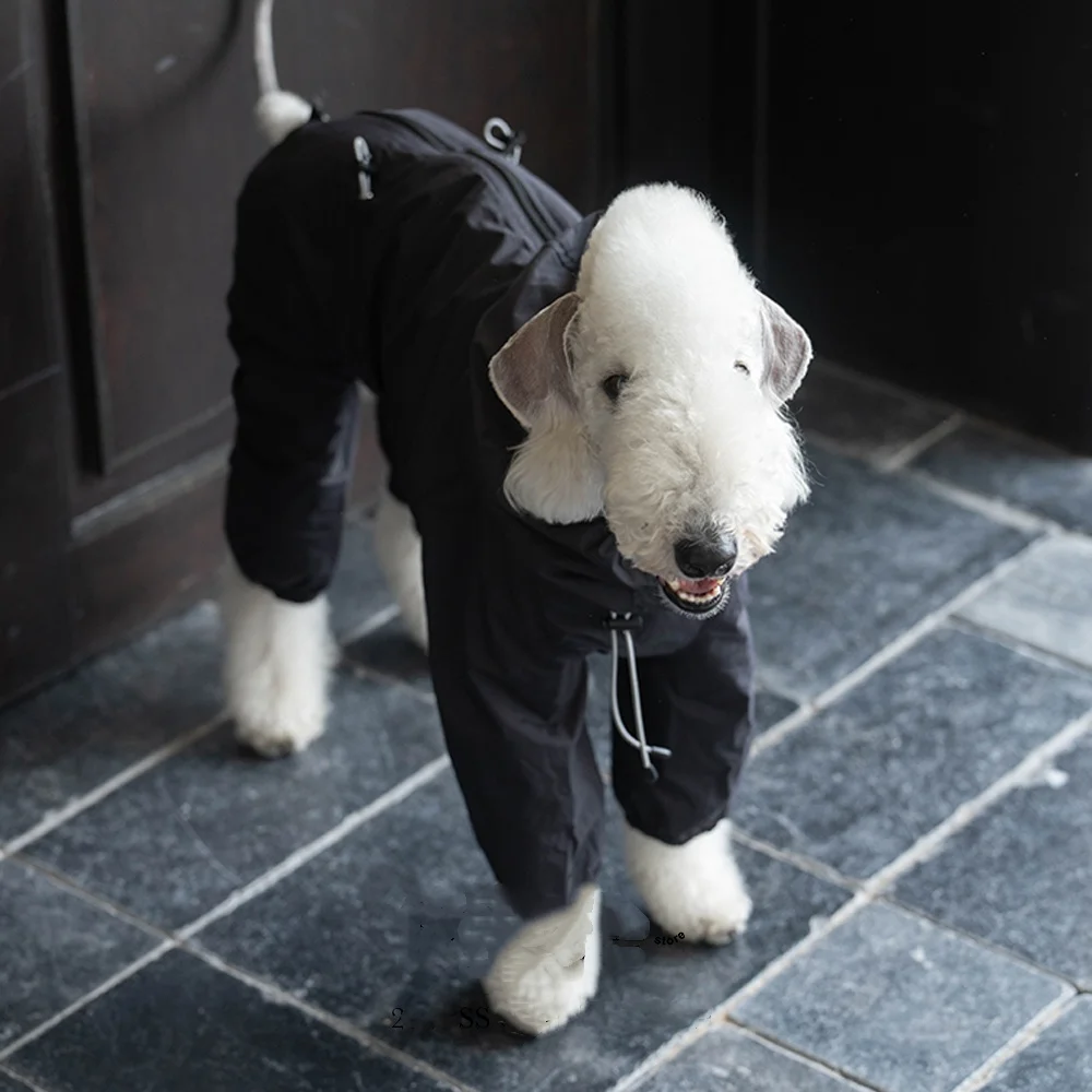 UPF50+ Traje de piel ligera para Bedlington Abrigo con capucha de verano transpirable y delgado protector solar para galgo italiano Mid Dogs Chaqueta a prueba de viento - imagen 4