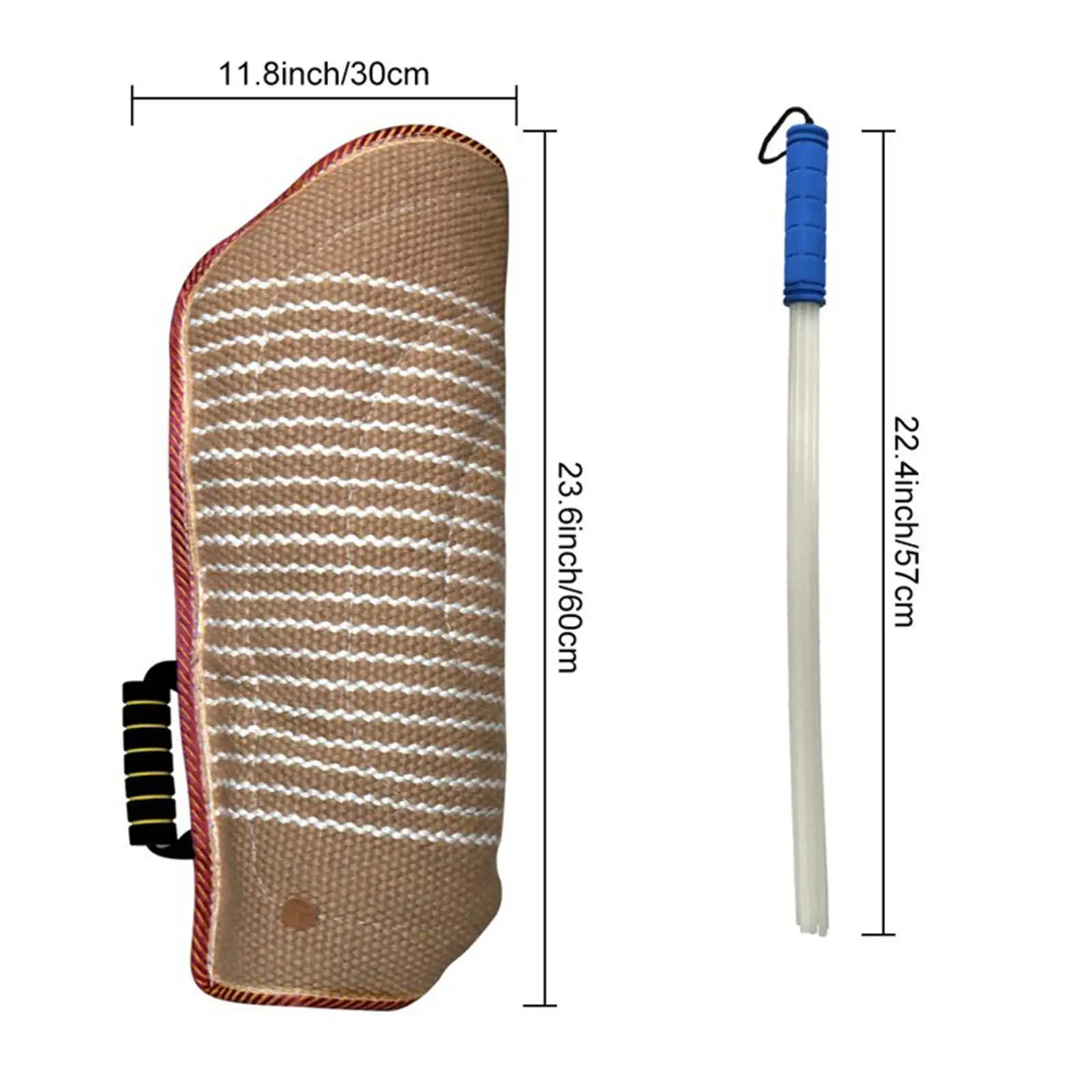 Dog Bite Sleeve Training Protector Equipment Whip Agitation Stick for German Shepherd Puppy Work Dog Chewing Playing