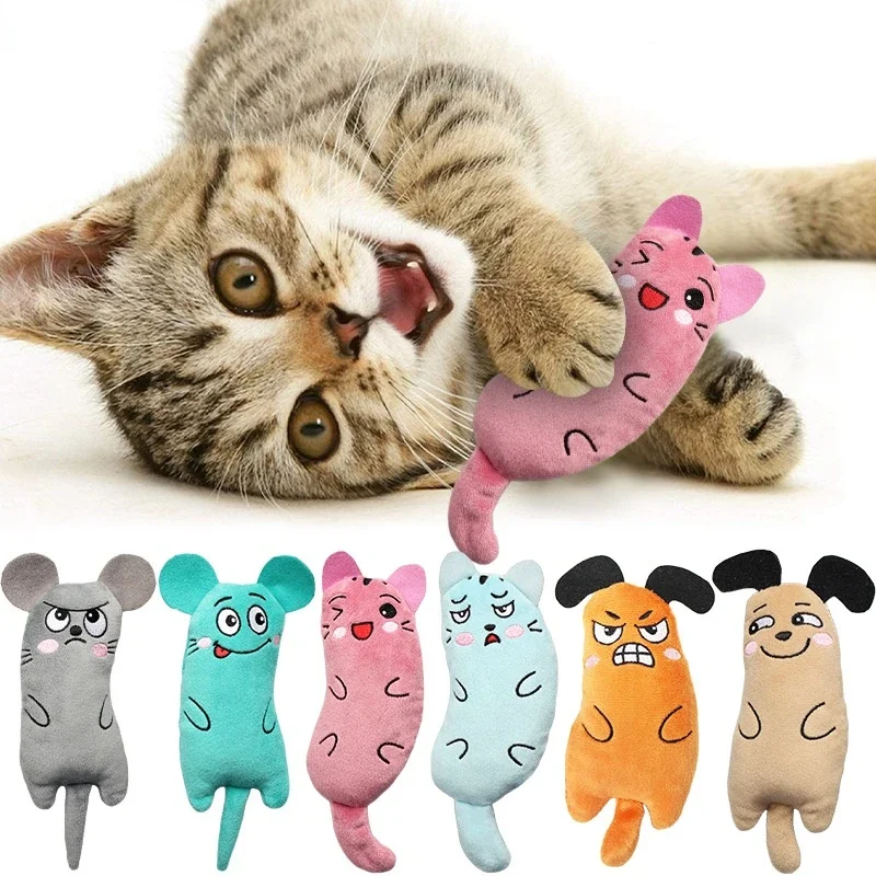 Garras para morder el pulgar, menta para gatos, mascota caliente, gatito, juguete para masticar, divertido y bonito juguete de peluche, molienda de dientes, hierba gatera, juguetes interactivos